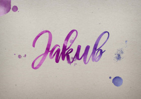 Jakub Watercolor Name DP