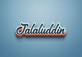 Cursive Name DP: Jalaluddin
