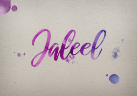 Jaleel Watercolor Name DP