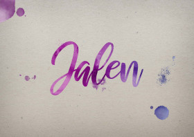 Jalen Watercolor Name DP