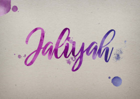 Jaliyah Watercolor Name DP