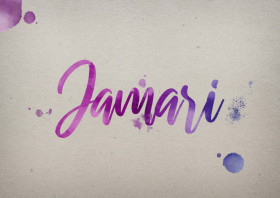 Jamari Watercolor Name DP