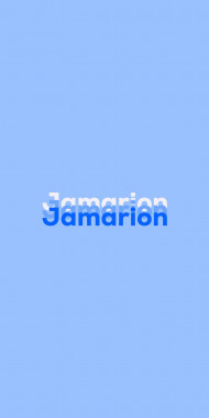 Name DP: Jamarion