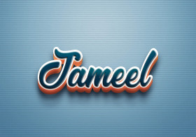 Cursive Name DP: Jameel