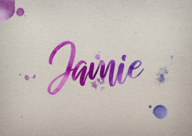 Jamie Watercolor Name DP