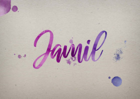 Jamil Watercolor Name DP
