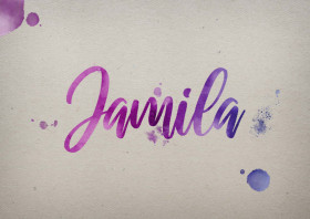 Jamila Watercolor Name DP