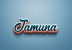 Cursive Name DP: Jamuna