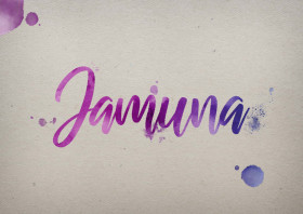 Jamuna Watercolor Name DP