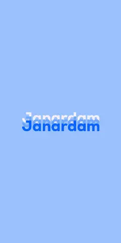 Name DP: Janardam