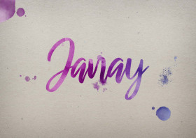Janay Watercolor Name DP