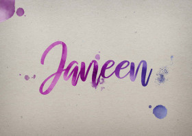 Janeen Watercolor Name DP