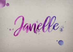 Janelle Watercolor Name DP