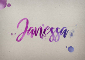 Janessa Watercolor Name DP