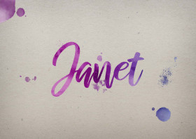 Janet Watercolor Name DP