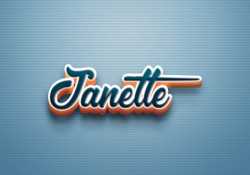 Cursive Name DP: Janette