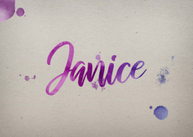 Janice Watercolor Name DP