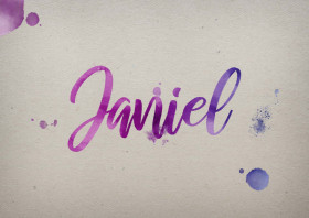 Janiel Watercolor Name DP