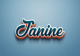 Cursive Name DP: Janine