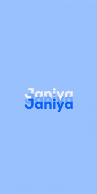 Name DP: Janiya