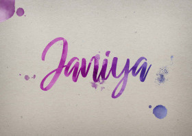 Janiya Watercolor Name DP