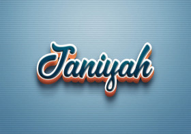 Cursive Name DP: Janiyah