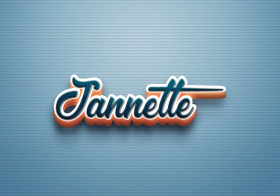 Cursive Name DP: Jannette