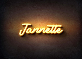 Glow Name Profile Picture for Jannette