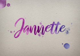 Jannette Watercolor Name DP