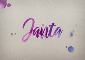 Janta Watercolor Name DP