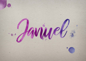 Januel Watercolor Name DP