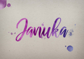 Januka Watercolor Name DP