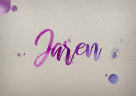 Jaren Watercolor Name DP