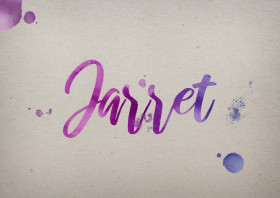 Jarret Watercolor Name DP