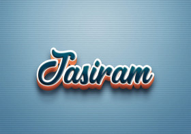 Cursive Name DP: Jasiram