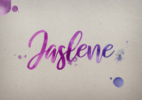 Jaslene Watercolor Name DP