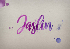 Jaslin Watercolor Name DP