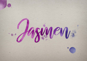 Jasmen Watercolor Name DP