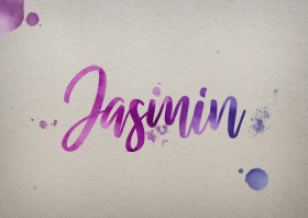 Jasmin Watercolor Name DP