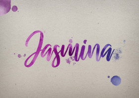 Jasmina Watercolor Name DP