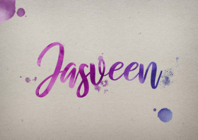 Jasveen Watercolor Name DP