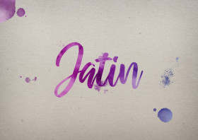 Jatin Watercolor Name DP