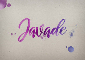 Javade Watercolor Name DP