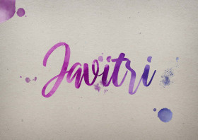 Javitri Watercolor Name DP