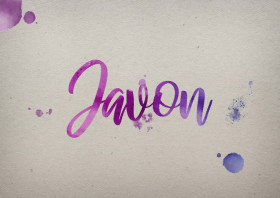 Javon Watercolor Name DP