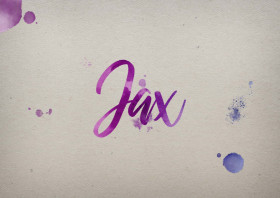 Jax Watercolor Name DP