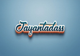 Cursive Name DP: Jayantadass