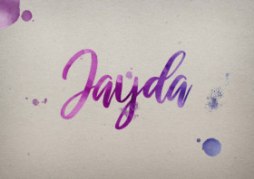 Jayda Watercolor Name DP
