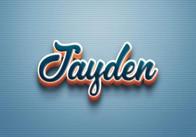 Cursive Name DP: Jayden