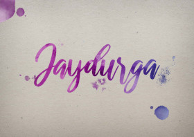 Jaydurga Watercolor Name DP